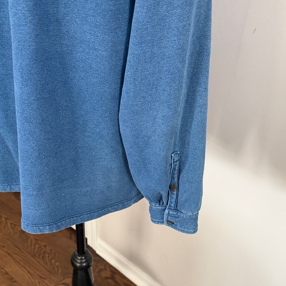 Madewell Blue Button-Up Denim Shirt size—L - Picture 4 of 14